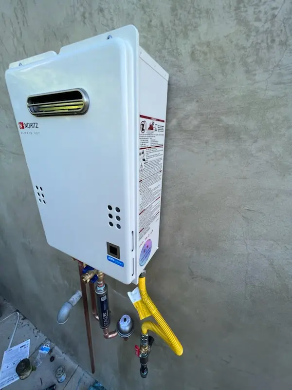 Tankless water heater installation for Olmstead homes